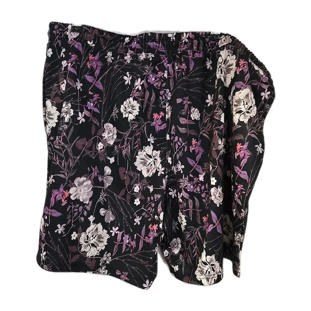 International Concepts‎ Purple Floral Jacket/ Shorts Set Mens 2XL